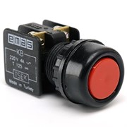 Водозащитная кнопка EMAS красная (1НЗ) KB12RK