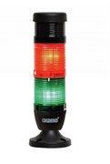 Сигнальная колонна EMAS 50мм, красная, зеленая, 24V, светодиод LED, зуммер IK52L024ZM02