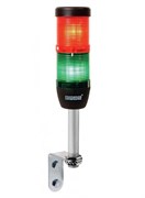 Сигнальная колонна EMAS 50мм, красная, зеленая, 220V, светодиод LED IK52L220XD01