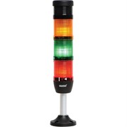 Сигнальная колонна EMAS 50мм, красная, зеленая, желтая, зуммер, 24V, стробоскоп FLESH IK53F024ZM03