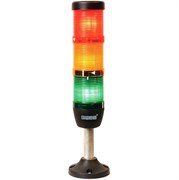 Сигнальная колонна EMAS 50мм, красная, желтая, зеленая 220V, светодиод LED IK53F220XM03