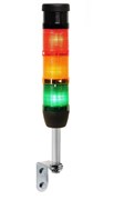 Сигнальная колонна EMAS 50мм, красная, зеленая,желтая, 24V, светодиод LED, зуммер IK53L024ZD01