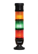 Сигнальная колонна EMAS 50мм, красная, зеленая, желтая, 24V, светодиод LED, зуммер IK53L024ZM02