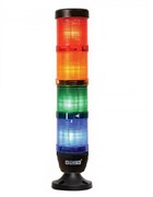 Сигнальная колонна EMAS 50мм, красная, зеленая, желтая, синяя 24V, светодиод LED IK54L024XM02