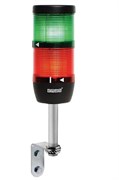 Сигнальная колонна EMAS 70мм, красная, зеленая 220V, светодиод LED IK72L220XD01