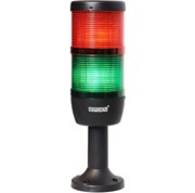 Сигнальная колонна EMAS 70мм, красная, зеленая 220V, светодиод LED IK72L220XM01