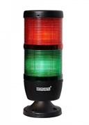 Сигнальная колонна EMAS 70мм, красная, зеленая 220V, светодиод LED IK72L220XM02