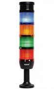 Сигнальная колонна EMAS 70мм, красная, зеленая, желтая, синяя 220V, стробоскоп FLESH, зуммер IK74F024ZM01