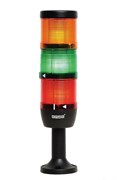 Сигнальная колонна EMAS 70мм, красная, желтая, зеленая 24V, светодиод LED IK73L024XM01