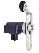 Металлическая консоль EMAS на регулируемом изогнутым рычаге, с пластмассовым роликом Ф18мм LD51MEP124