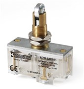 Мини-выключатель EMAS с коротким стальным плунжером и роликом Ф12мм MN4MUM3