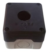 Корпус поста EMAS 1-кнопочный черно-серый P1BOS