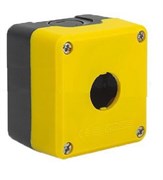 Корпус поста EMAS 1-кнопочный черно-желтый P1ECBOS