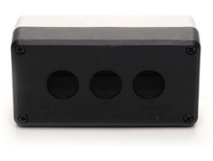Корпус поста EMAS 3-кнопочный черно-серый P3BOS