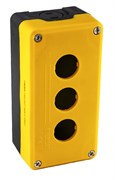 Корпус поста EMAS 3-кнопочный черно-желтый P3ECBOS
