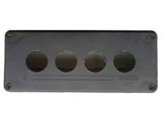 Корпус поста EMAS 4-кнопочный черно-серый P4BOS