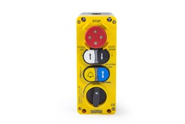 Пульт управления EMAS для подъемников 4 кнопки, аварийная, 2 сдвоенные, переключатель. PA4443