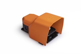 Педаль EMAS с защитной крышкой (1НО+1НЗ) оранжевая PDKS11BX10T