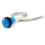 Сигнальная арматура EMAS 10мм синяя, с силиконовым проводом и LED лампой 230V AC S100LM