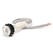 Сигнальная арматура EMAS 10мм белая, с силиконовым проводом и LED лампой 12V AC/DC S100LB1