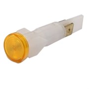 Сигнальная арматура EMAS 10мм желтая без гайки, с неоновой лампой 230V AC S105NS