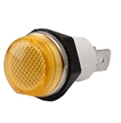 Сигнальная арматура EMAS 14мм желтая с неоновой лампой 12V DC S140NS1