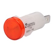 Сигнальная арматура EMAS 14мм красная с неоновой лампой 230V AC S145NK