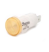 Сигнальная арматура EMAS 14мм желтая с неоновой лампой 230V AC S145NS