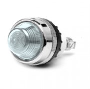Сигнальная арматура EMAS 22мм белая с конической линзой и неоновой лампой 230V AC S220NB