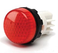 Сигнальная арматура EMAS 22мм красная с LED лампой 230V AC S222LK