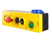 Пульт управления EMAS 5 кнопок, 1 евро розетка , жёлто-чёрный PA5501