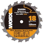 Универсальный пильный диск WORX WA8304 120х1,8х9,5 мм