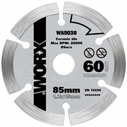 Алмазный пильный диск WORX WA5038 85x1,2x15 мм