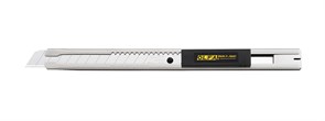 Нож OLFA OL-SVR-2 корпус из нержавеющей стали, автофиксатор, 9мм