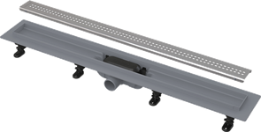 Душевой лоток AlcaPlast APZ9 Simple 550 мм, с порогами для решетки, нержавеющая сталь