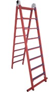 Диэлектрическая двухсекционная лестница-стремянка Диэлектрик 20 ступеней ЛСПТД-3,0