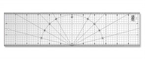 OLFA  150х600 мм, Разметочная метрическая линейка (OL-MQR-15x60)