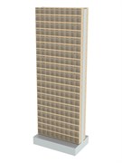 Стойка бежевая двусторонняя напольная Стелла-техник 406-20-00-00-B