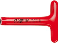Торцовый ключ с Т-образной ручкой диэлектрический KNIPEX KN-980408
