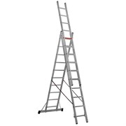 Трехсекционная алюминиевая лестница-стремянка CAGSAN TS190 3х10