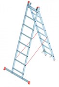Алюминиевая двухсекционная лестница Sarayli 2x8 ступеней 4208