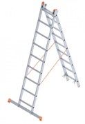Алюминиевая двухсекционная лестница Sarayli 2x9 ступеней 4209