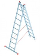 Алюминиевая двухсекционная лестница Sarayli 2x10 ступеней 4210
