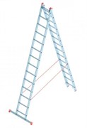 Алюминиевая двухсекционная лестница Sarayli 2x15 ступеней 4215