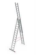 Алюминиевая трехсекционная лестница Sarayli 3x7 ступеней 4307