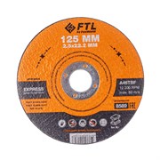 Отрезной круг по металлу FoxWeld FTL Express 125 х 2,5 х 22,2 мм A46TBF