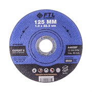 Отрезной круг по металлу FoxWeld FTL Expert II 125 х 1,0 х 22,2 мм A46SBF