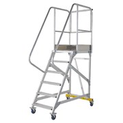 Разборная вышка-стремянка на колесах MEGAL ВС3-1,5 (300+150 кг)