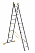Алюминиевая двухсекционная лестница Алюмет Р2 2x10 9210
