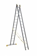Алюминиевая двухсекционная лестница Алюмет Р2 2x14 9214